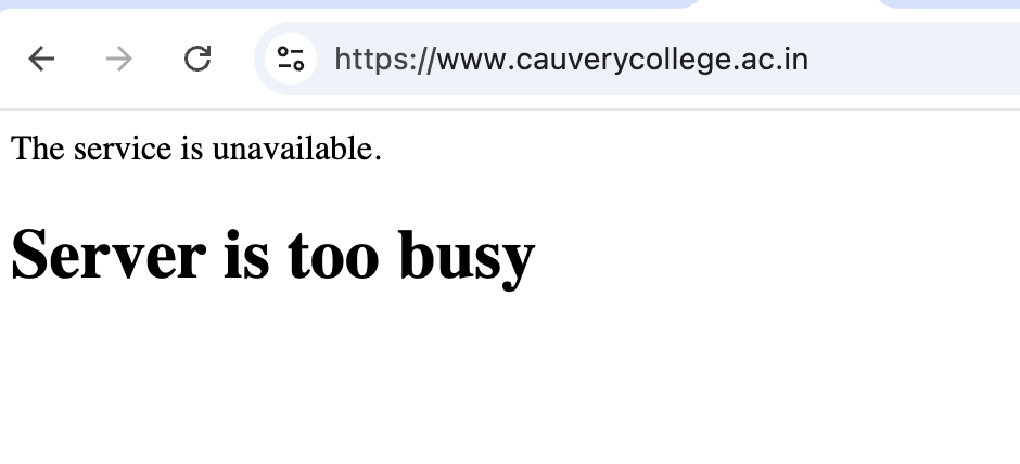 Cauvery College For Women Results 2025